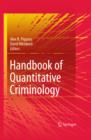 Handbook of Quantitative Criminology - eBook