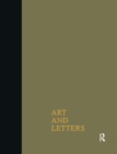 Art & Letters July-Winter 1918 : 2 Volumes - Book