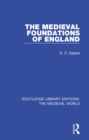 The Medieval Foundations of England - eBook