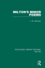 Milton's Minor Poems - eBook