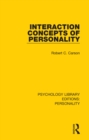 Interaction Concepts of Personality - eBook