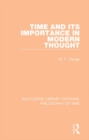 Time and its Importance in Modern Thought - eBook