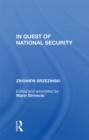 In Quest Of National Security - eBook