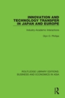 Innovation and Technology Transfer in Japan and Europe : Industry-Academic Interactions - eBook