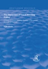 The Dynamics of Local Housing Policy : A Study of Council Housing Renewal in the London Borough of Hackney - eBook