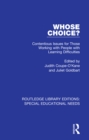 Whose Choice? : Contentious Issues for Those Working with People with Learning Difficulties - eBook