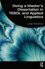 Doing a Master's Dissertation in TESOL and Applied Linguistics - eBook