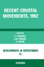 Recent Crustal Movements, 1982 - eBook