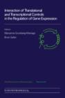 Interaction of Translational and Transcriptional controls in the regulation of gene Expression - eBook