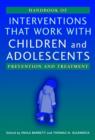 Handbook of Interventions that Work with Children and Adolescents : Prevention and Treatment - eBook