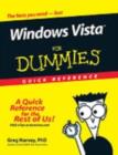 Windows Vista For Dummies Quick Reference - eBook