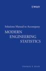 Solutions Manual to accompany Modern Engineering Statistics - eBook