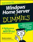 Windows Home Server For Dummies - eBook