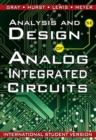 Analysis and Design of Analog Integrated Circuits, International Student Version - Book