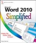 Word 2010 Simplified - eBook