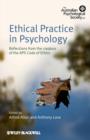 Ethical Practice in Psychology : Reflections from the creators of the APS Code of Ethics - eBook