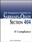Risk Management Solutions for Sarbanes-Oxley Section 404 IT Compliance - eBook