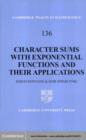 Character Sums with Exponential Functions and their Applications - eBook