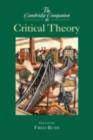 The Cambridge Companion to Critical Theory - eBook