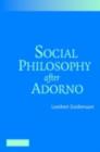 Social Philosophy after Adorno - eBook