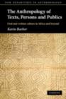 The Anthropology of Texts, Persons and Publics - eBook