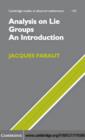 Analysis on Lie Groups : An Introduction - eBook