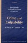 Crime and Culpability : A Theory of Criminal Law - eBook