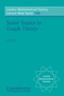 Some Topics in Graph Theory - eBook
