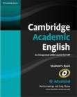 Cambridge Academic English C1 Advanced Student's Book : An Integrated Skills Course for EAP - Book