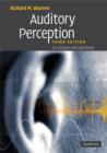 Auditory Perception : An Analysis and Synthesis - Book