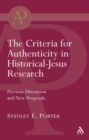Criteria for Authenticity in Historical-Jesus Research - eBook