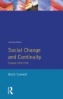 Social Change and Continuity : England 1550-1750 - Book