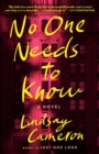 No One Needs to Know - Book
