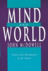 Mind and World : With a New Introduction by the Author - eBook