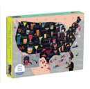 Cocktail Map Of The USA 1000 Piece Puzzle - Book