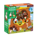 Forest School 25 Piece Floor Puzzle with Shaped Pieces - Book