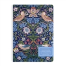 William Morris Strawberry Thief Handmade Embroidered B5 Journal - Book