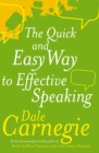 The Quick And Easy Way To Effective Speaking - Book