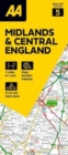 AA Road Map Midlands & Central England - Book