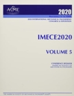 Proceedings of the ASME 2020 International Mechanical Engineering Congress and Exposition (IMECE2020) Volume 5 : Biomedical and Biotechnology - Book