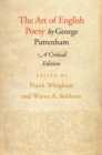 The Art of English Poesy : A Critical Edition - Book