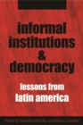 Informal Institutions and Democracy - eBook