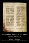 Williams' Hebrew Syntax, Third Edition - Book