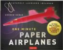 One Minute Paper Airplanes Kit : 12 Pop-Out Planes, Easily Assembled in Under a Minute: Paper Airplane Book with Paper, 12 Projects & Plane Launcher - Book