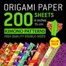 Origami Paper 200 sheets Kimono Patterns 6 (15 cm) - Book