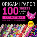 Origami Paper 100 sheets Cat Patterns 6" (15 cm) : Tuttle Origami Paper: Double-Sided Origami Sheets Printed with 12 Different Patterns: Instructions for 6 Projects Included - Book