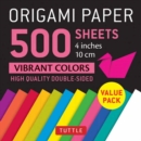 Origami Paper 500 sheets Vibrant Colors 4 (10 cm) - Book