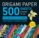 Origami Paper 500 sheets Nature Photo Patterns 6" (15 cm) : Tuttle Origami Paper: Double-Sided Origami Sheets Printed with 12 Different Designs (Instructions for 6 Projects Included) - Book