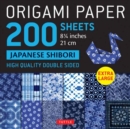 Origami Paper 200 sheets Japanese Shibori 8 1/4" (21 cm) : Extra Large Tuttle Origami Paper: Double-Sided Sheets (12 Designs & Instructions for 6 Projects Included) - Book