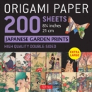 Origami Paper 200 sheets Japanese Garden Prints 8 1/4" 21cm : Double Sided Origami Sheets With 12 Different Prints (Instructions for 6 Projects Included) - Book
